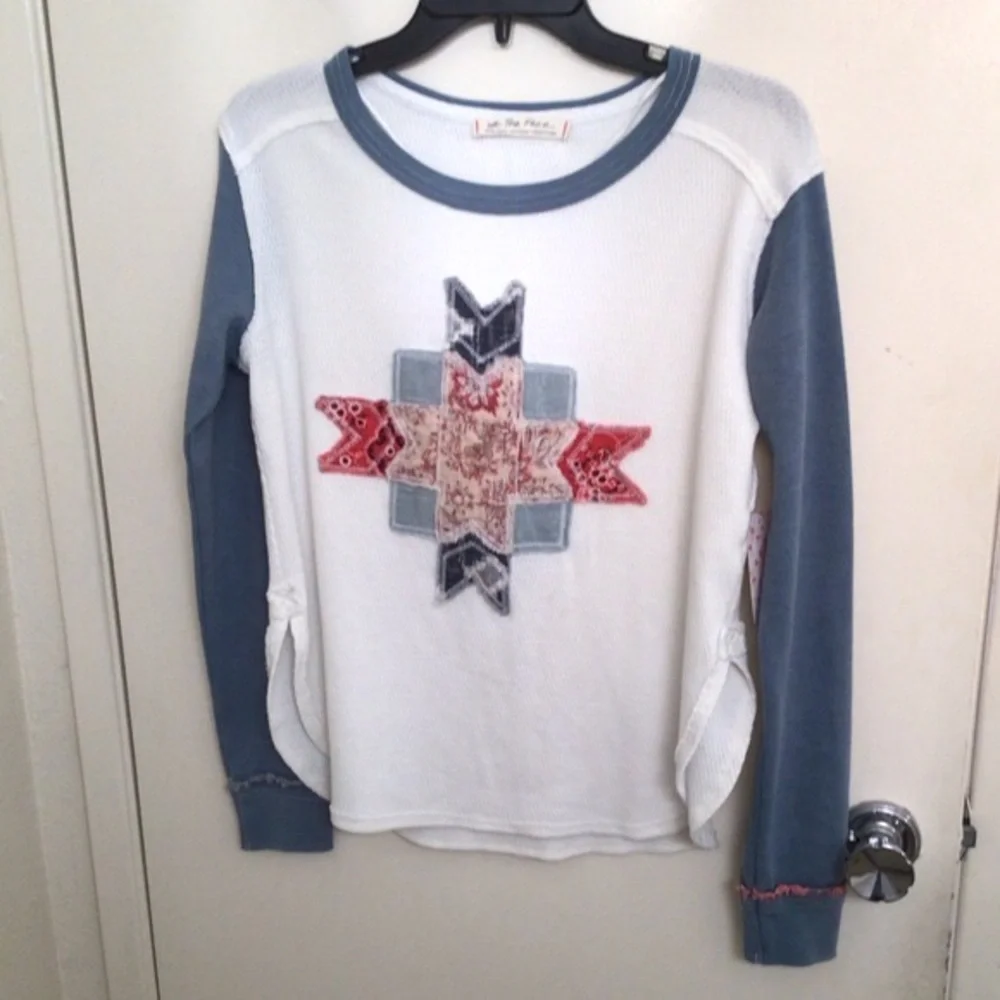 Free People Lonestar Patchwork Thermal